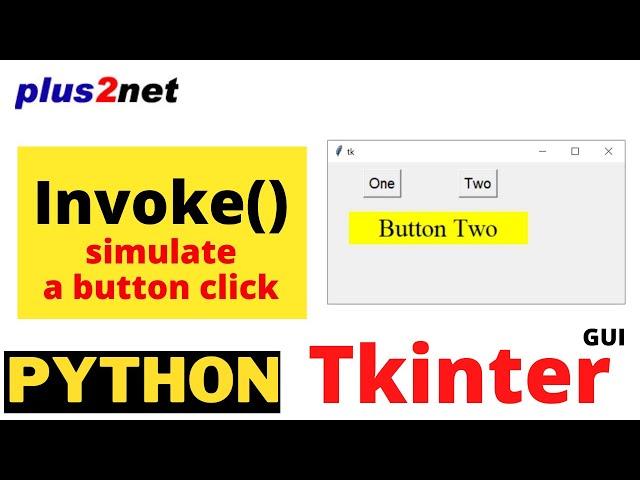 Tkinter invoke() to simulate click event of a button without actually clicking the same