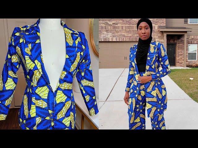 How to Sew a Notched collar Blazer Jacket | Detailed sewing Tutorial |