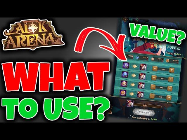 Dimensional Exchange Guide. Which Currency to Use, Item Values // AFK ARENA Event Guide