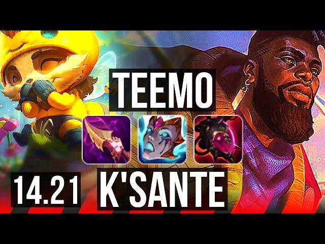 TEEMO vs K'SANTE (TOP) | KR Diamond | 14.21