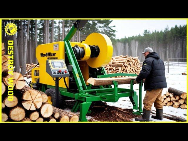 Fastest Biggest Firewood Processing Machine Technology | Firewood Processor In Action #28