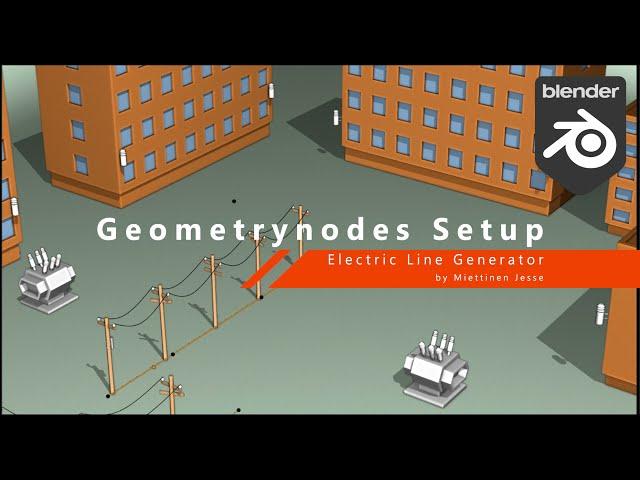 Geometrynodes Electric Line Generator