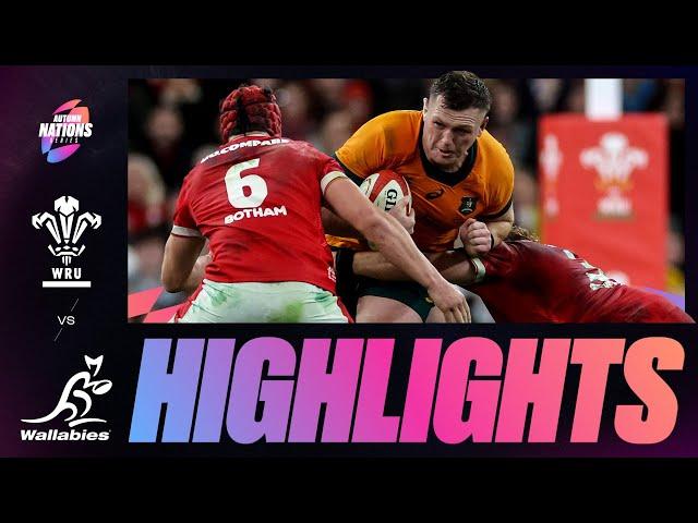 HIGHLIGHTS | WALES V AUSTRALIA | AUTUMN NATIONS SERIES