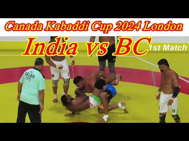 India vs BC 1st Match. // Canada Kabaddi Cup 2024 London #shamshermannbti