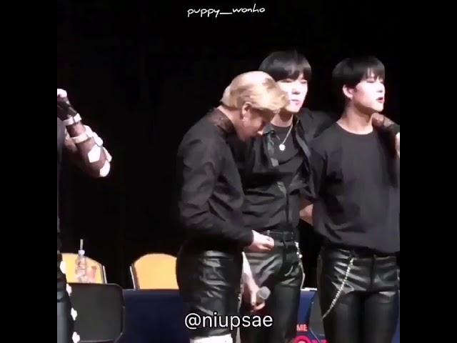 Kpop Performers slapping each others dicks and ass