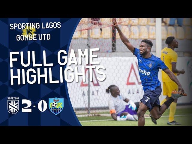 Sporting Lagos 2 - 0 Gombe UTD | Rivio and Clement Goals Seal NPFL Debut Victory!