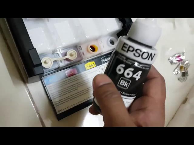 Epson L382 ink Filling