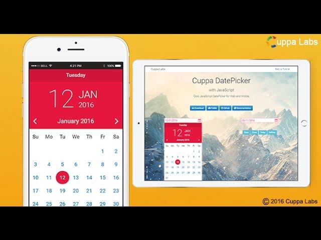 Pure Javascript Datepicker | Responsive | Mobile Friendly