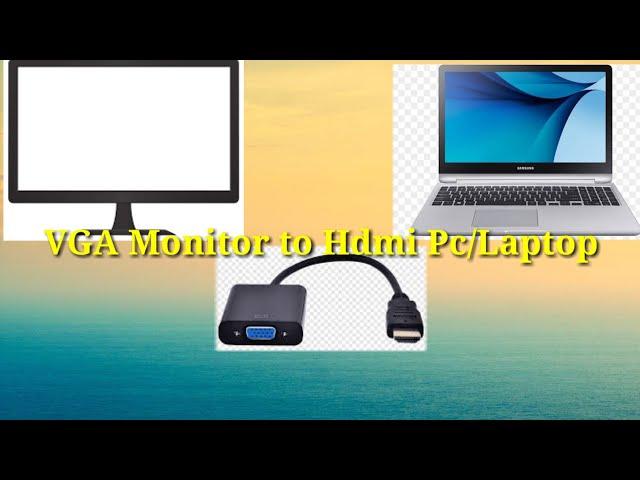 How to setup a vga monitor on a laptop with an ugreen active hdmi to vga adapter