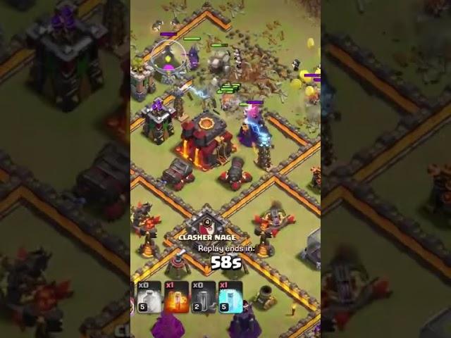 Th 8 attack vs Th10 - Clash of clans #coc #meme #shorts #clashofclans