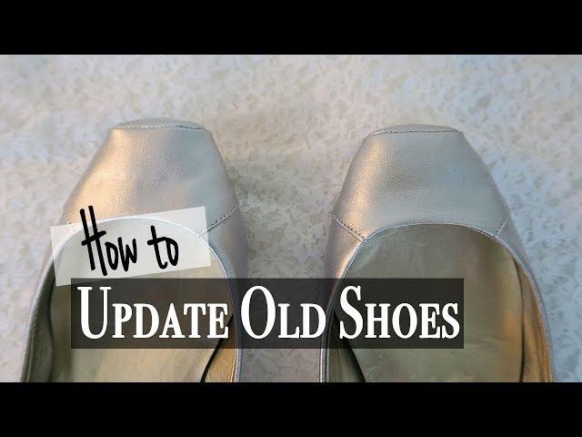 How to Spray Paint Shoes ~ DIY Shoe Makeover ~ DIY Old Shoes to New