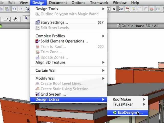 GRAPHISOFT EcoDesigner for ArchiCAD - Workflow