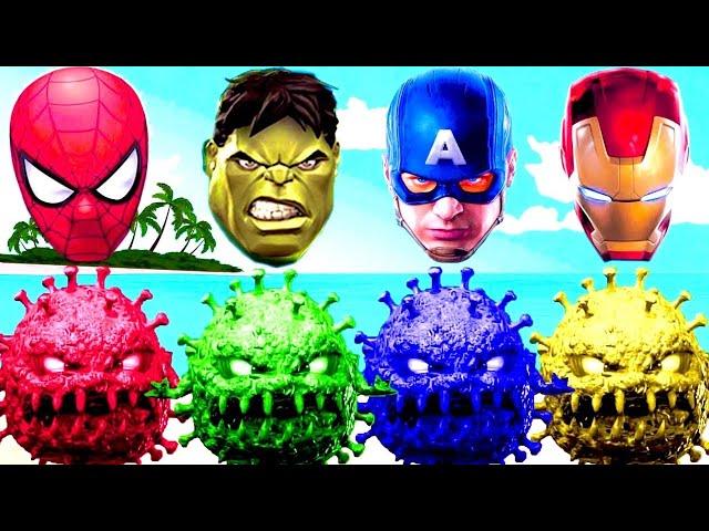 Wrong Heads Top Superheroes Hulk & Spiderman Team ~!  #WrongHead #superheroes #hulk