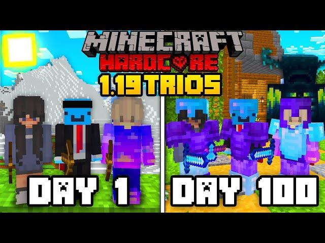 We Survived 100 Days in 1.19 Minecraft Hardcore...