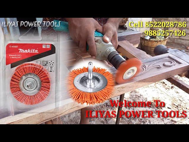 How to Use Makita Nylon Brush Woodworking Polishing Grinding Wheel 100mm 4inch