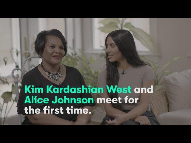 Kim Kardashian West meets Alice Marie Johnson for the first time