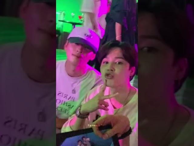 [220714] Cha Eunwoo x Jimin (BTS) x Kim Youngkwang at J-hope (BTS) Album Release Party