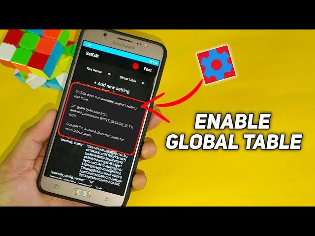 How to Unlock Global Table In SetEdit App [No Root, No PC Required]