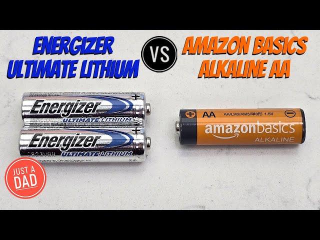 Energizer Ultimate Lithium vs Amazon Basics AA Batteries Comparison