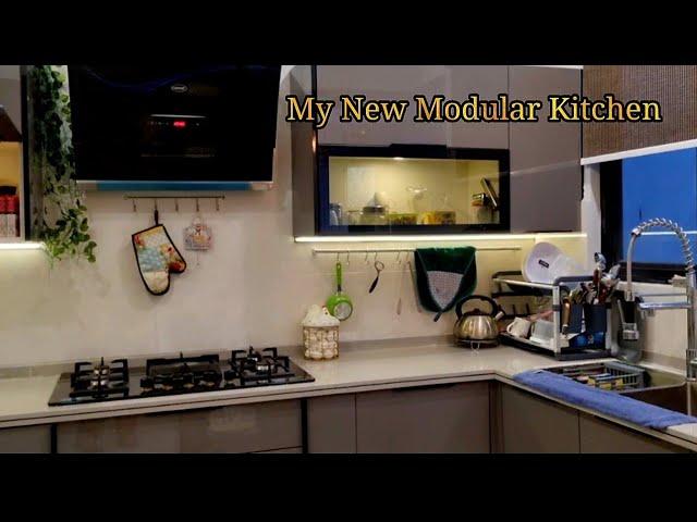 My New Modular Kitchen Tour || kitchen ki full detail || Mera esa kitchen ho ga kabi socha bi nhi th