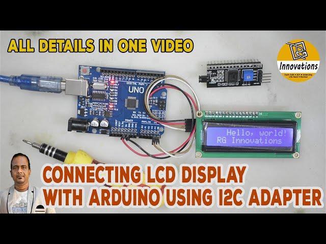 PCF8574 I2C LCD | Connecting an LCD Display to Arduino using I2C Adapter | I2C LCD Display