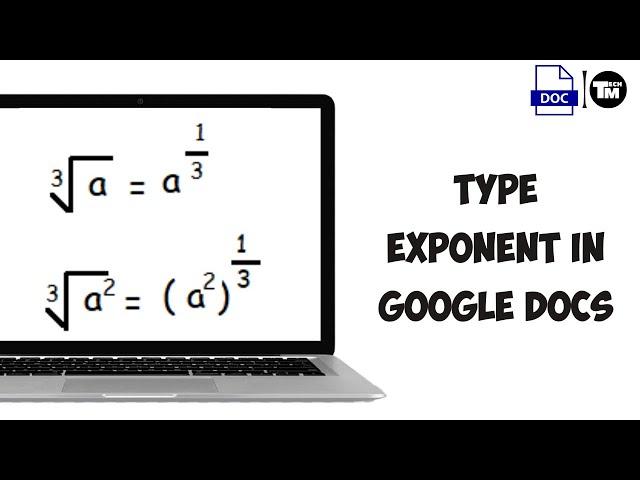 How to Type Exponents in Google Docs