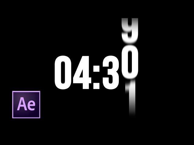 Make a timer in After Effects! | After Effects for Beginners | Motion Graphics