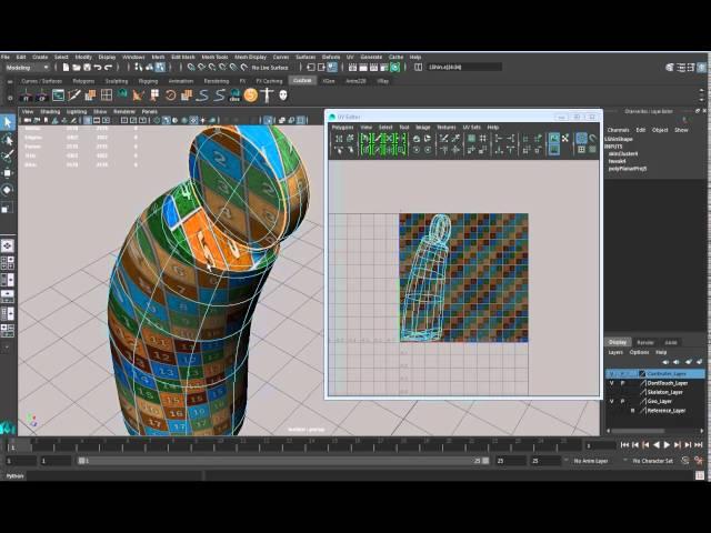 Vanbot UV Texturing Maya 2016