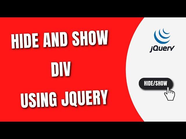 Hide and Show Div using jQuery | On Click Hide and Show Div [HowToCodeSchool.com]