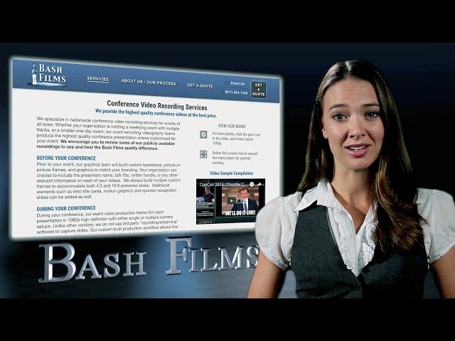 Conference Video Recording Services Company - Bash Films