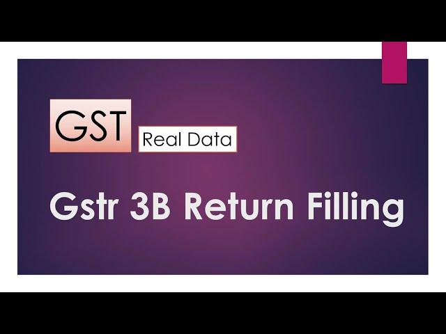 How TOO File gst 3b RETURN