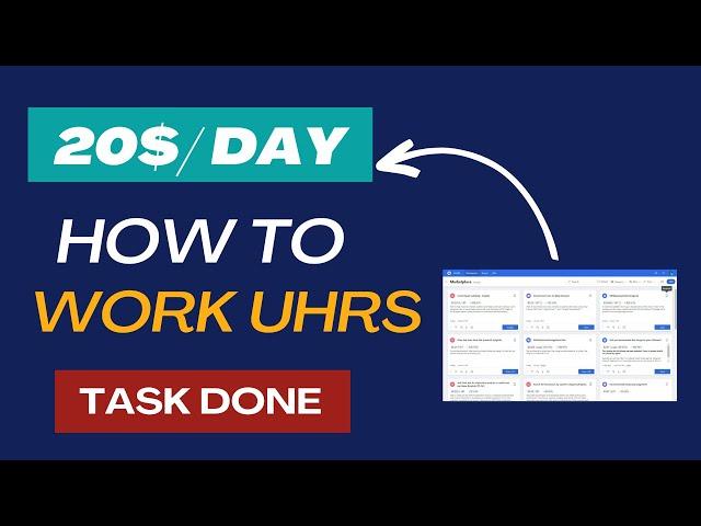 How to Work on Clickworker uhrs 2024 (From UHRS login to Task done ) | Clickworker | earn with tech