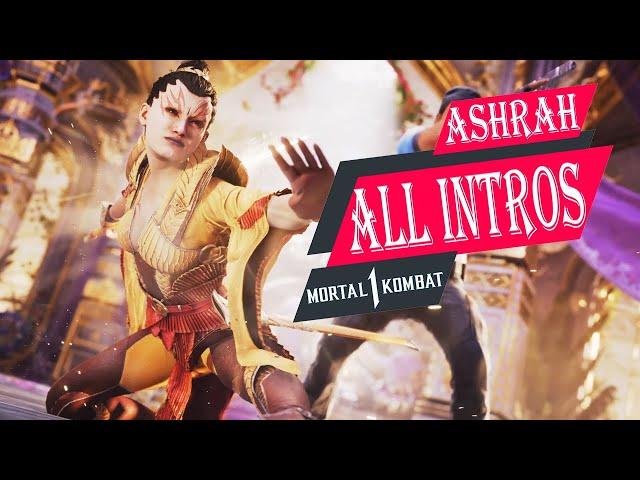 MORTAL KOMBAT 1 - ASHRAH ALL INTROS DIALOGUES (PS5)️4K ᵁᴴᴰ 60ᶠᵖˢ