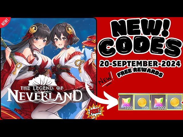 ️Latest The Legend Of Neverland New Redeem Code 20 September 2024 || Legend Of Neverland Codes