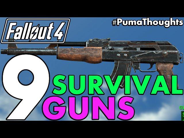 Top 9 Best Guns and Weapons from Fallout 4's Survival Mode (Including DLC) #PumaCounts