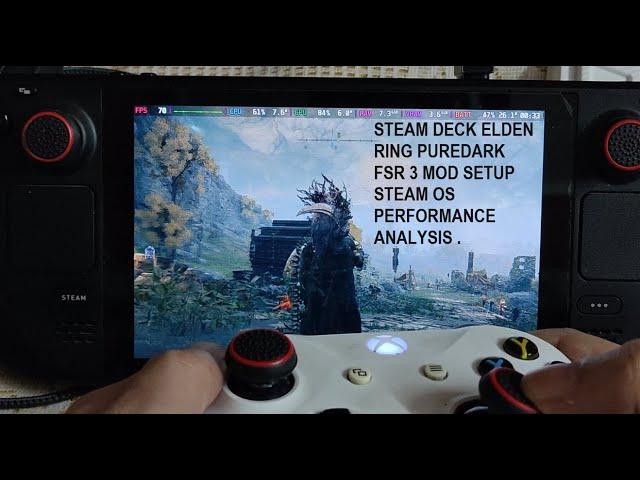 Steam Deck Elden Ring Puredark FSR 3 Frame Generation Mod Setup & Performance Analysis | Steam OS