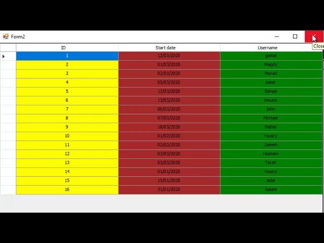 Visual Basic.net: How to change backcolor for entire column in a datagridview