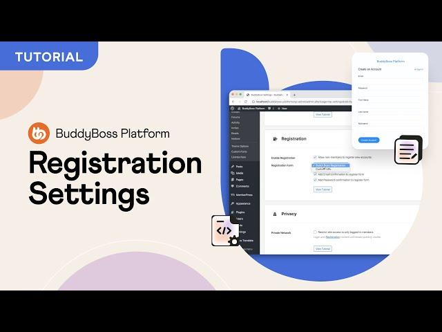 How to configure registration settings and allow new users to become members of your community