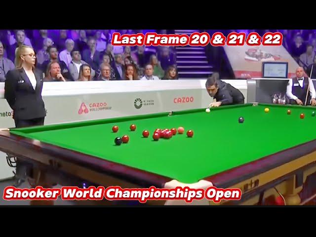 Snooker World Championships Open Ronnie O’Sullivan VS Stuart Bingham ( Last Frame 20 & 21 & 22 )