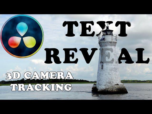 DaVinci resolve 3D CAMERA TRACKER | Sample video - TUTORIAL linked in description