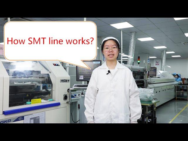 How SMT line works? Watch electronics manufacturing process in our PCB assembly line