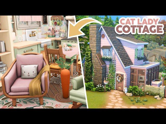 Cat Lady Cottage // The Sims 4 Speed Build [CC]