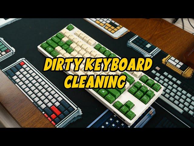 A seven-year-old dirty keyboard!!! How to clean?