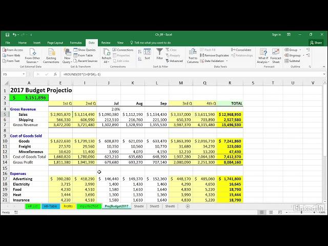 Microsoft Excel 2016 | Collapse and expand detail quickly with outlining shortcuts