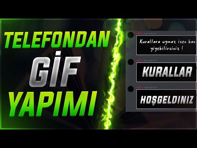 Discord Sunucusu İçin Gif Yapımı !! Android Eğitim Türkçe !!