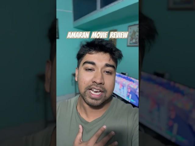 Amaran Movie review#youtubeshorts#ytshorts#shorts#movie#moviereview#amaran#saipallavi#netflix#film