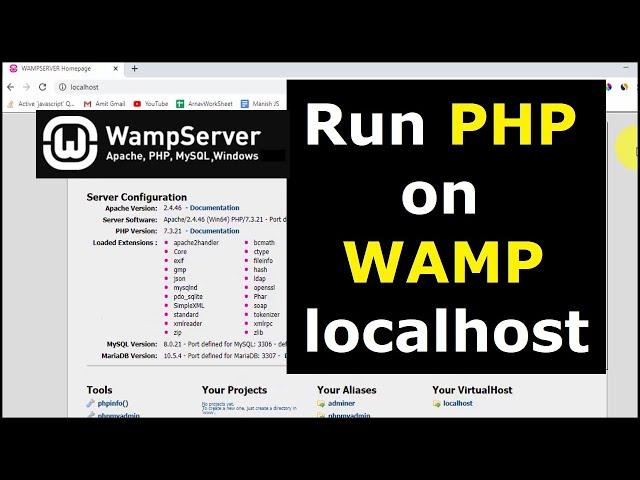 How to Run PHP Program using WAMP Server