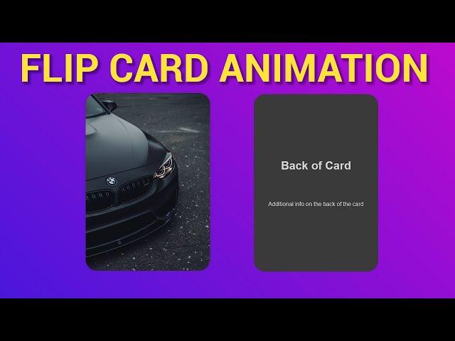 Easy Flipcard Tutorial | HTML & CSS