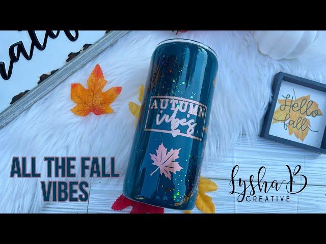 All the fall vibes, "Get Festive: Fun Epoxy Tumbler Tutorial with Peekaboo Fall Leaves!" 