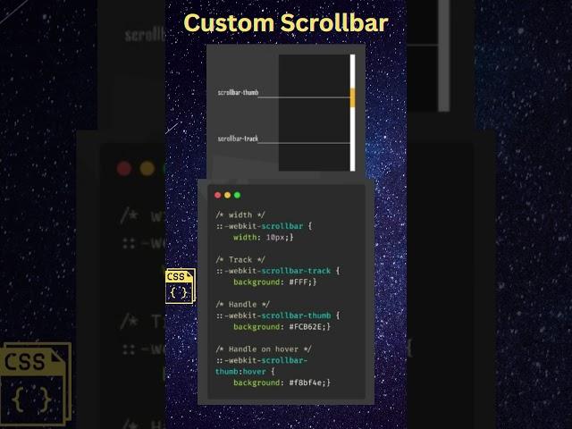 How to Create Custom Scrollbar #css #coding #design